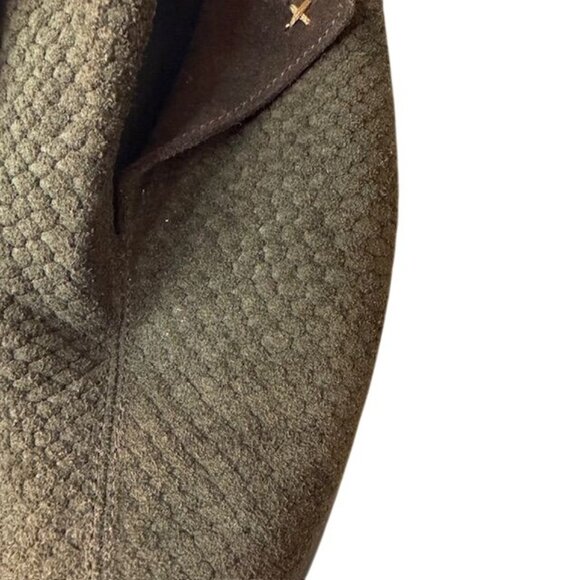 Eric Michael Womens Olive Green Woven Suede Shoes Slip-On Style Made In Portugal - Picture 2 of 8